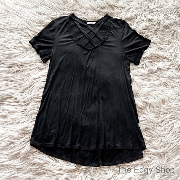 mrsalliexo | Black Stylish Criss Cross Basic - Picture 7 of 10